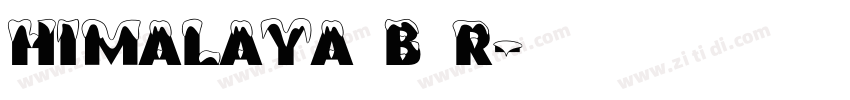himalaya B R字体转换